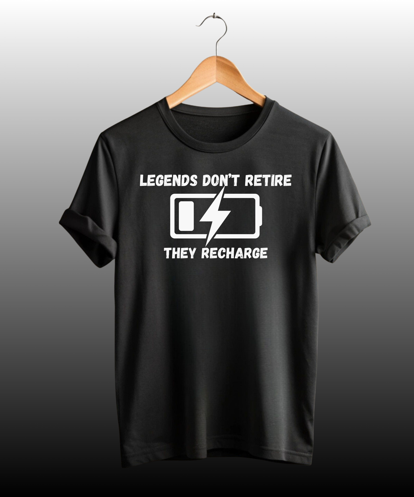 Legends Don't Retire They Recharge Premium T-Shirt