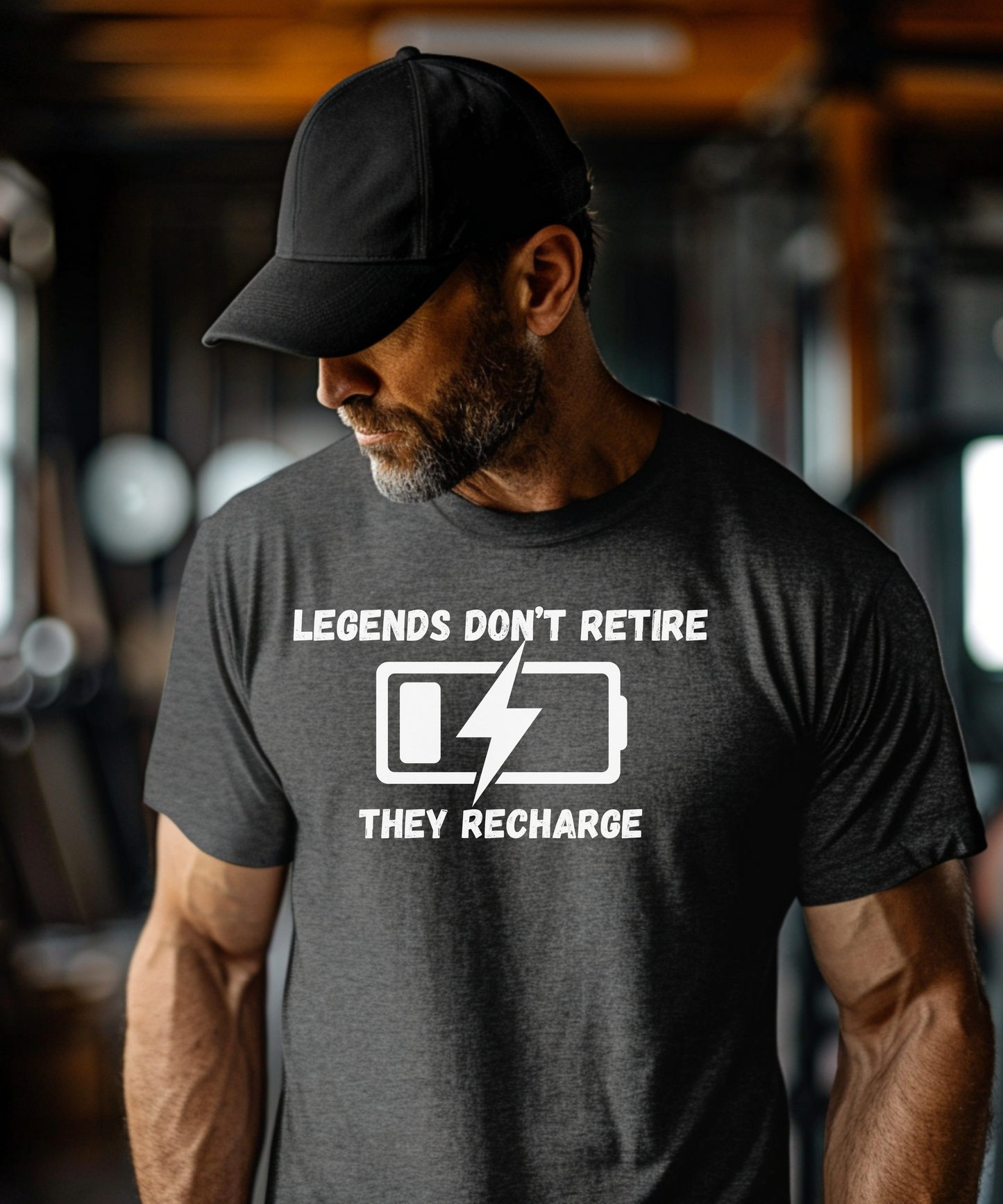 Legends Don't Retire They Recharge Premium T-Shirt