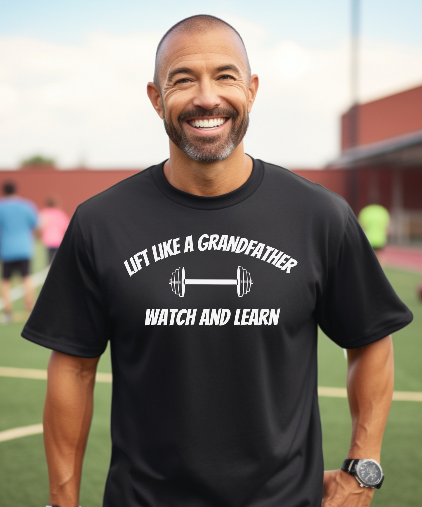 Lift Like A Grandfather Watch And Learn Premium T-Shirt