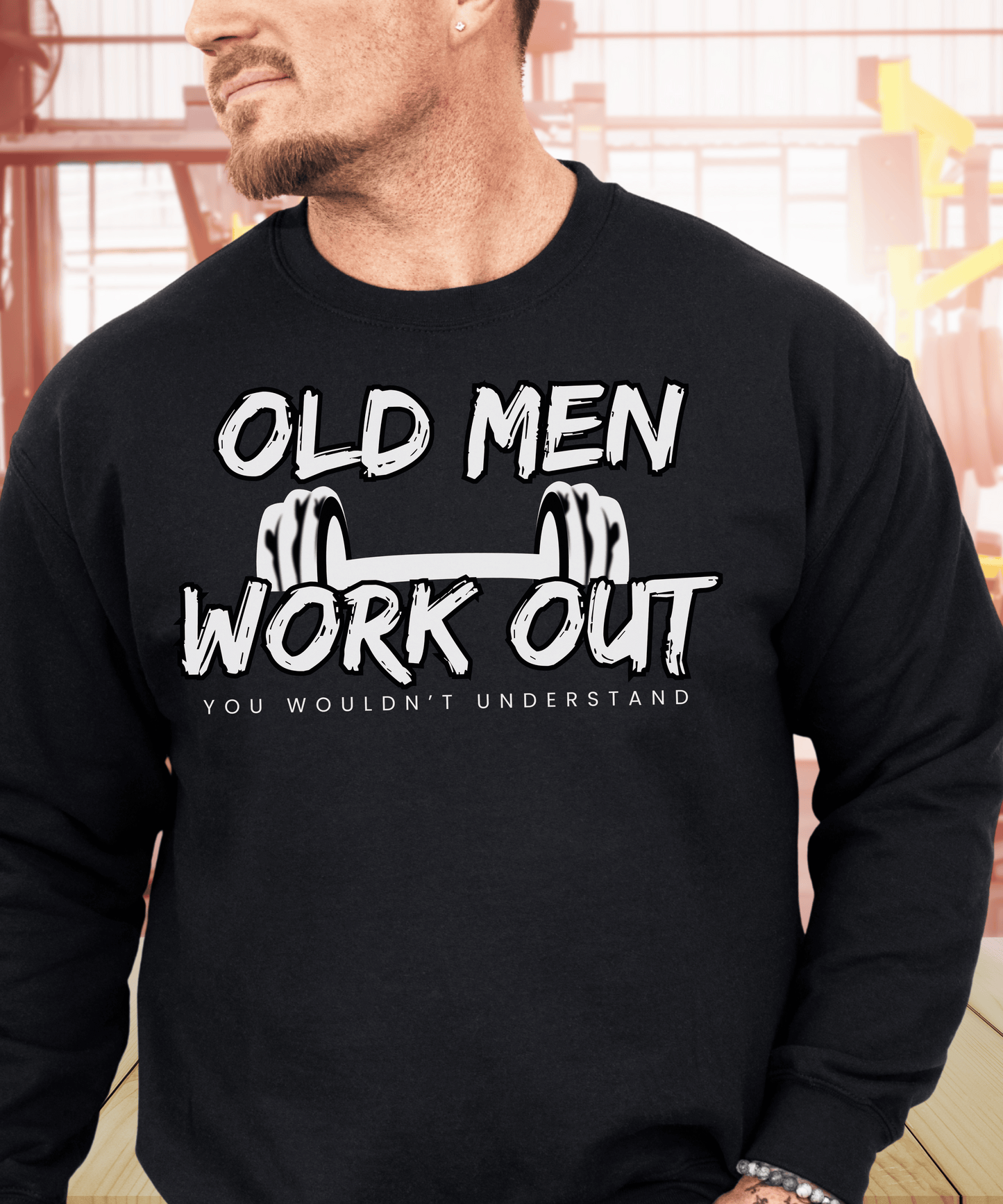 Old Men Workout Premium Sweatshirt
