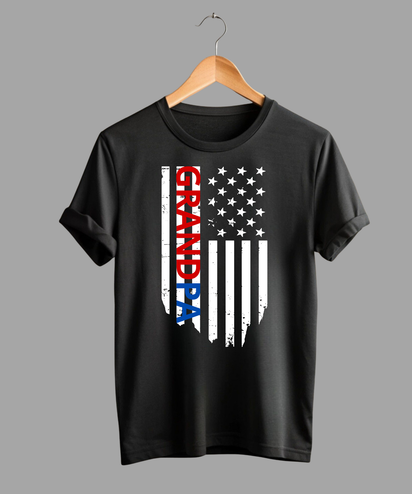 Grandpa USA Flag Premium T-Shirt
