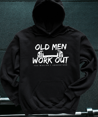 Old Men Work Out Premium Hoodie