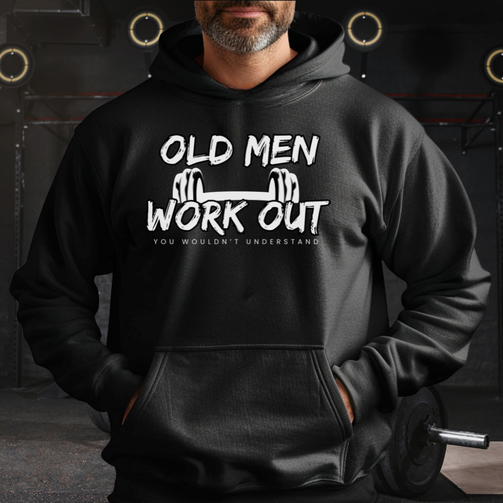Old Men Work Out Premium Hoodie